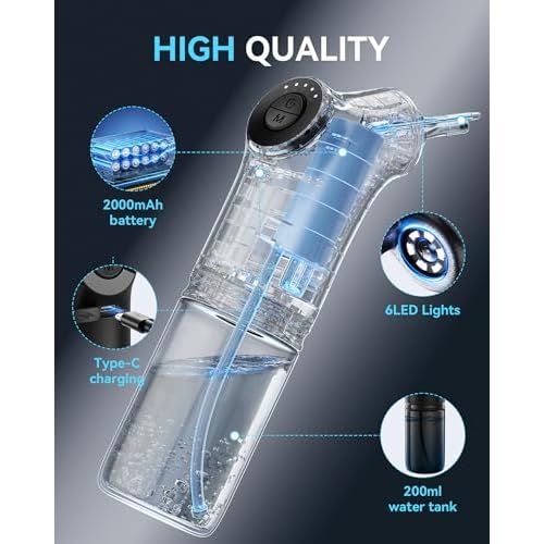 Ear Cleaner with Camera - Smart Visual Ear Wax Removal with 1080P Camera - Electric Ear Cleaner Kit with 4 Modes - 10 Ear Tips - Ear Irrigation&Flushing System for Adults