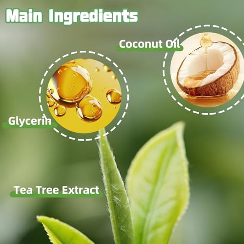 Foot Peeling Spray, Tea Tree Foot Exfoliator Spray, Vegan Botanicals, Moisturizing & Smooth Feet Skin, Gently Exfoliates Away Rough, Dry Skin, 4.06fl.oz/120ml