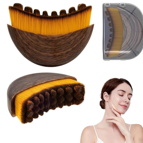 2025New Lymphatic Contour Face Brush, DLymphatic Drainage Massager for Face, Dry Brush, Chin & Jawline Sculpting, Ergonomically Designed to Fit The Skin Precisely and Relieve Fatigue (1pcs)