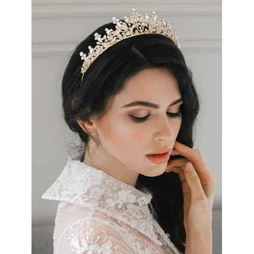 SWEETV Princess Tiaras and Crowns for Women,Girls,and Brides, Perfect for Wedding,Birthday Party,Pageants,Quinceaneras,Proms,Photoshoots and Special Costume Hair Styling Accessories
