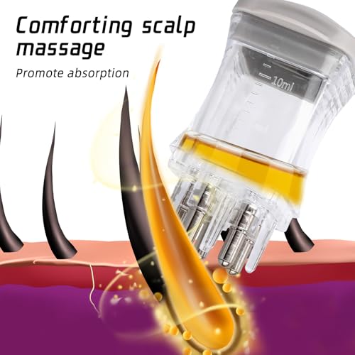 2pcs Hair Applicator Tool, Fast Apply Applicator Bottle Easy to Clean Root Comb for Hairs Oil Scalp Oil Serum Massager for Hairs Growth