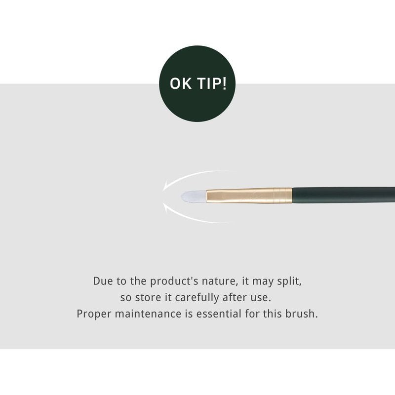 [SOO ADOR] okhee Concealer Brush PIV07 - Targeted Precision for Blemishes and Under-Eye Areas | Designed by K-Pop Makeup Artist Seo Ok | Makeup Brush Base Brush