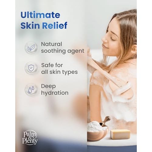 100% Pure Colloidal Oatmeal - Unscented, DIY Bath Products, Skincare, Cosmetics, Natural Oatmeal Bath for Itching, Soothing Agent for Itchy, Irritated Skin - 2 Pack (32oz)