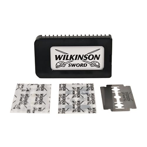 Wilkinson Sword Double Edge Safety Razor Blades - German Stainless Steel for Smooth Shaves | 100 Pack