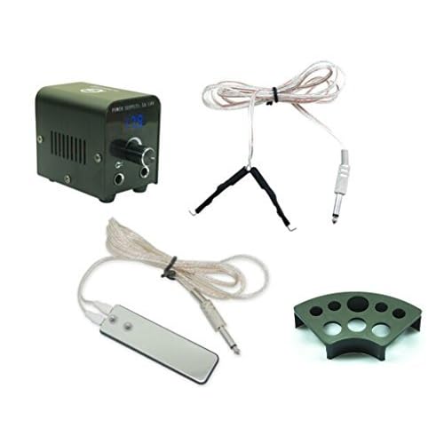 One Tattoo World Professional Tattoo Kit Ultimate Tattoo Mastery Kit: 2 Machines, Digital Power Supply, 15 Vibrant 5ml Inks, Grips, Needles, and More - OTW-KTB215A