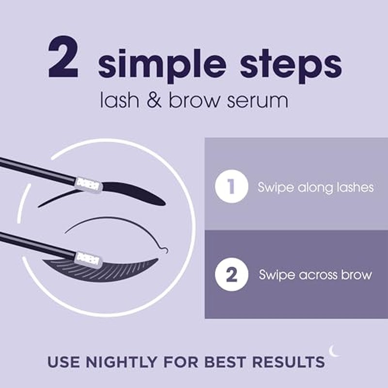 LUMIFY Eye Illuminations Lash & Brow Serum, Promotes Thicker, Fuller-Looking Lashes & Brows with Biotin, Peptides & Hyaluronic Acid to Nourish, Soften & Condition, 0.12 Fl Oz (3.8 mL)