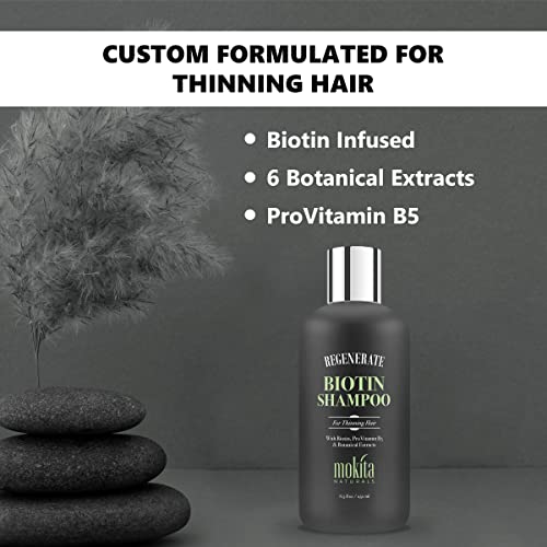 Hair Volumizing and Regrowth Shampoo for Thinning Hair, Sulfate-Free & Vegan-Friendly, 8.5 Ounces