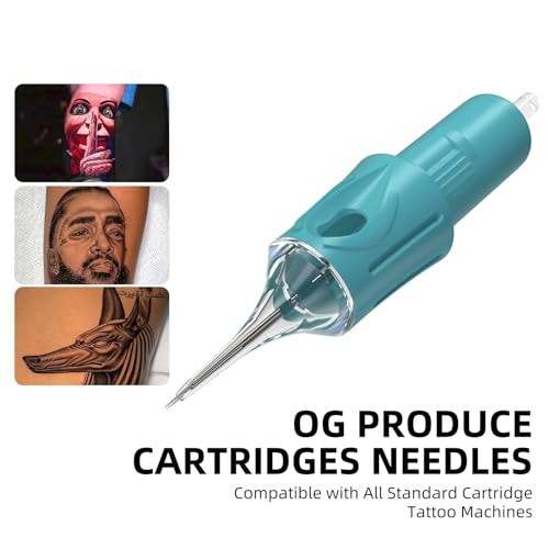Tattoo Cartridges Needles-20 Pcs Bugpin Disposable Tattoo Needle Cartridges for Rotary Tattoo Machine Pen Gun 1215CM