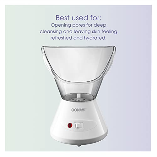 True Glow by Conair Facial Steamer - Face Steamer for Facial Deep Cleaning - Home Facial Spa