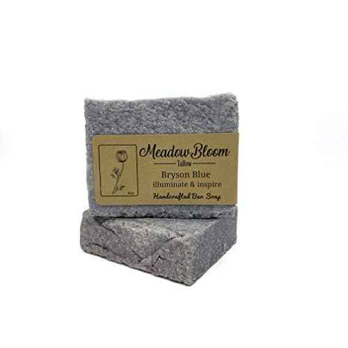 EST'D 2004 HC Meadow Bloom Tallow Bar Soap - Sea Salt & Patchouli 2 Pack - Made with All Natural 100% Grass Fed Tallow Handmade Soap Bar - Great for Face or Body Soap