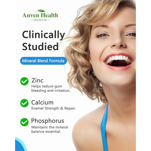 Oral Probiotics Lozenges for Mouth Bad Breath & Gum Repair - Mineral Fusion with Zinc + Calcium for Dry Mouth Relief, Enamel Shield, Mint Flavor with Xylitol - 180 Lozenges, Sugar-free