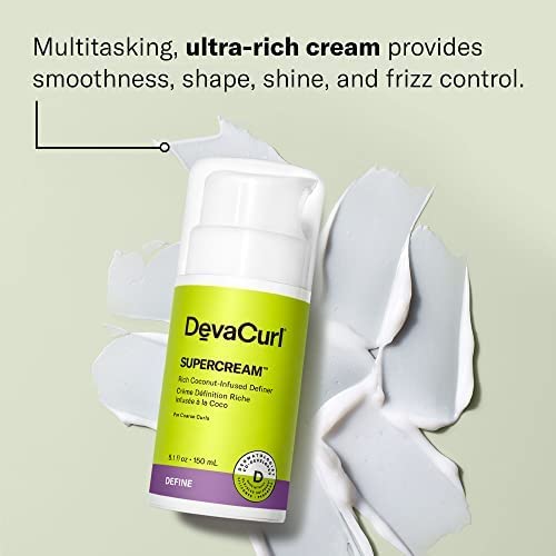 DevaCurl SuperCream Ultra-Rich Moisturizing Definer - Hydra-Definition Blend | Versatile Hair Styler