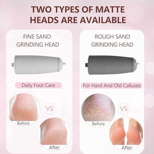 Electric Callus Removers for Feet, Haootadiy Electric Foot Callus Remover Pedicure Kits Rechargeable with12 in 1, Removes Dry Skin for Smoother Feet, Foot Care for Dead Skin Ideal Gift