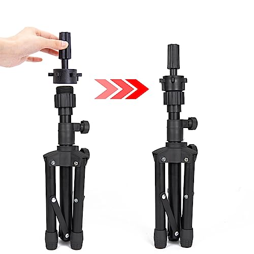 25 Inch Wig Stand Tripod, Adjustable Mannequin Head Stand, Wig Head Stand for Training Heads And Canvas Block Head (Mannequin Head Not Included)