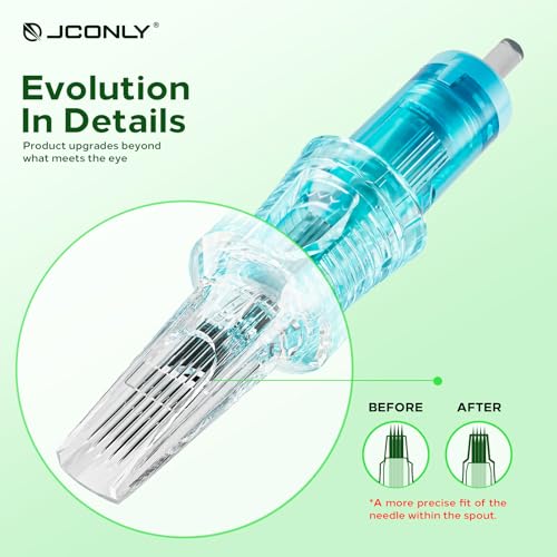 Rayyl VETAR Tattoo Cartridge Needles - 20Pcs 1023CML Round Liner #10 Standard Tattoo Needles for Machine Kit