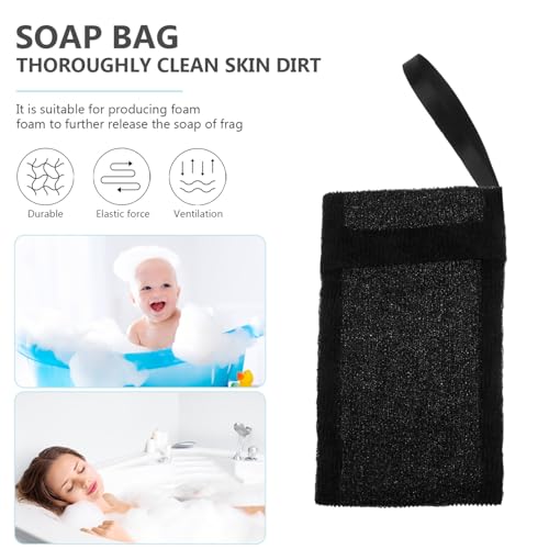 Healifty 10Pcs Mesh Soap Bags for Face Cleansing and Soap Foaming with Natural Soaps Exfoliating Shower Skin Care Tools 7.87X4.72 Inches