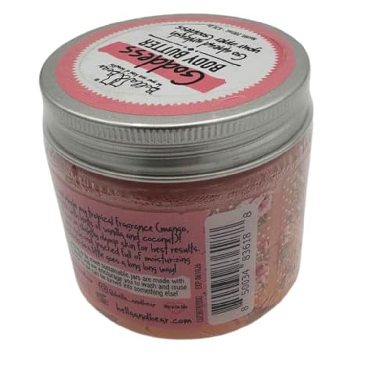 Bella & Bear Goddess Body Butter Scar Cream - Skin Care Moisturizer - Pure Smoothing Beauty Product Cruelty-Free, Vegan Butter with Natural Ingredients - Hydrate Skincare for Dry Skin