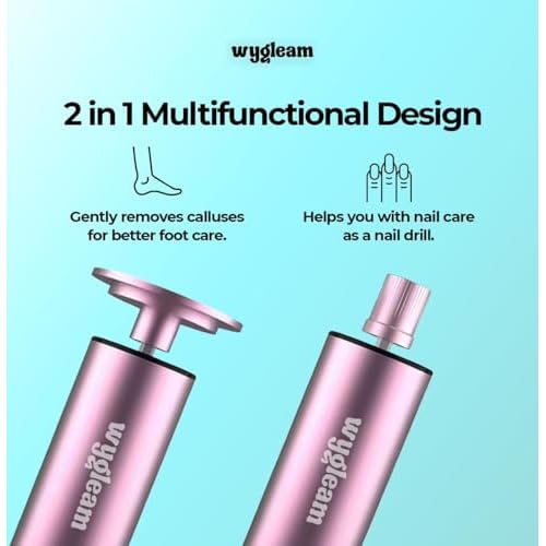 2-in-1 Electric Callus Remover and Nail File Drill Kit for Flawless Feet & Nails - 3 Speeds, Rechargeable, Professional at-Home Pedicure & Manicure Tool