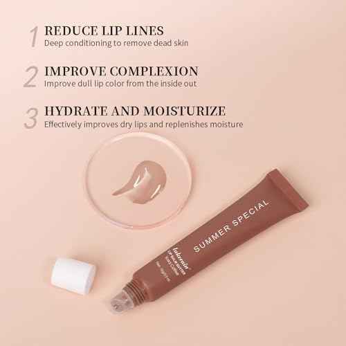 Lip Butter Balm for Hydration Shine, Mini Neutrals Set Lip Care Prouct, Moisturizing Tinted Butter Lip Balm Gloss Hydrating Lip Oil for Women (4PCS)