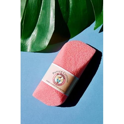 Mr. Pumice Contour Bar for Hands, Pink - Pumice Stone for Hands Callus Remover & Dead Skin Removal, Easy to Grip Exfoliator & Scrubber, Manicure Tools