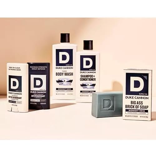 Duke Cannon Midnight Swim Aluminum-Free Deodorant for Men - Air Defense, Sandalwood + Lavender Scent, 3 oz ? Long-Lasting, Clear Glide, Skin-Soothing Formula