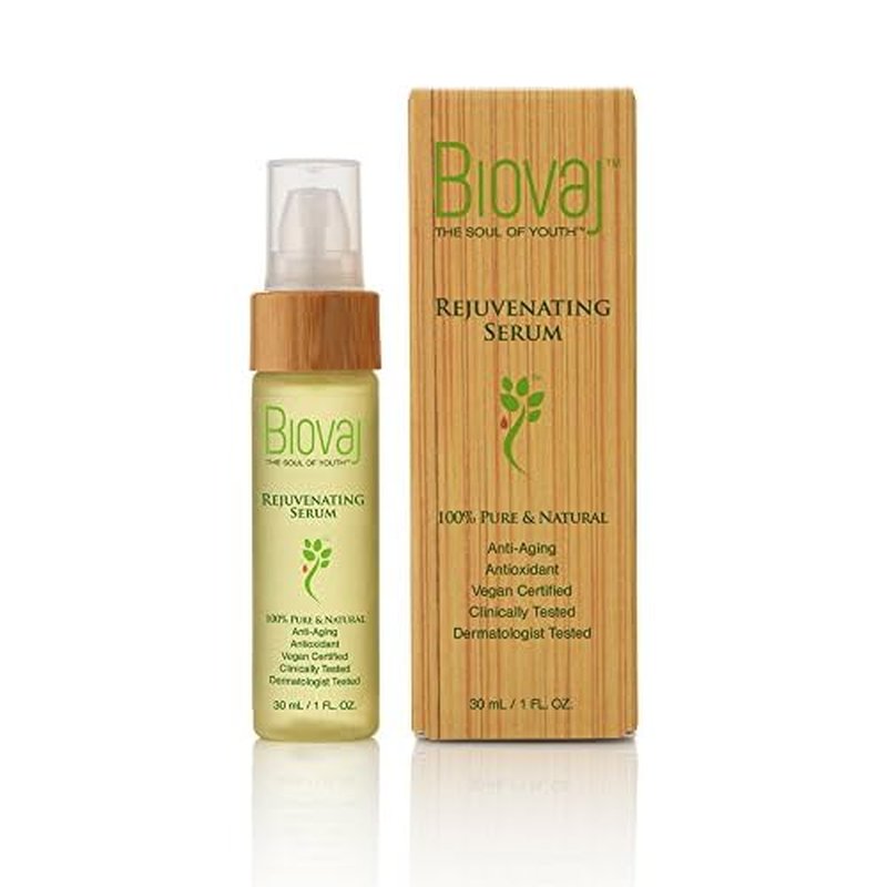 Biovaj Rejuvenating Serum ? Anti-Aging Botanical Face Serum for Wrinkles & Fine Lines, Firms, Lifts, Hydrates & Balances Sebum, 100% Clean Natural Skincare, Vegan, Cruelty-Free, Clinically Tested