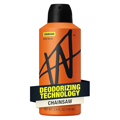 Jake Paul Chainsaw Body Spray for Men By W, Odor Blocking Body Deodorant, Long Lasting Protection, Limited Edition, 3.4 fl oz
