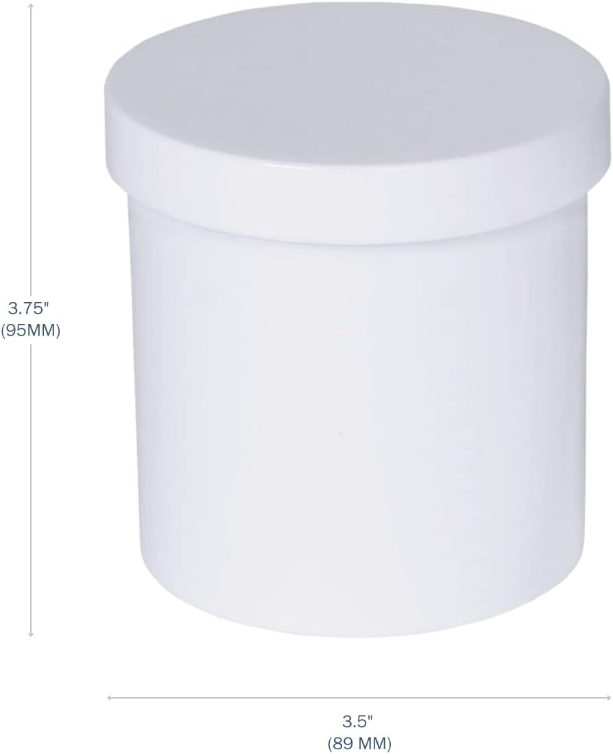 EZY DOSE Ointment Jar - Leak-Proof Container for Creams & Balms | 16 oz, Durable Design, Pack of 12