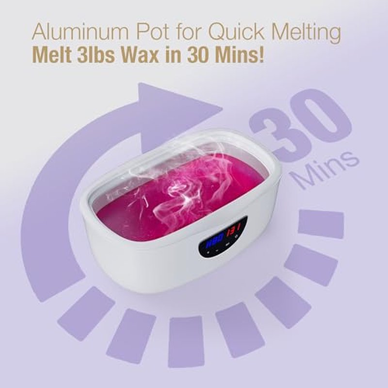 Paraffin Wax Machine for Hands and Feet, Paraffin Wax Warmer with Auto Mode for Beginner-Friendly Home Spa, All-in-One Kit for Paraffin Bath (White)