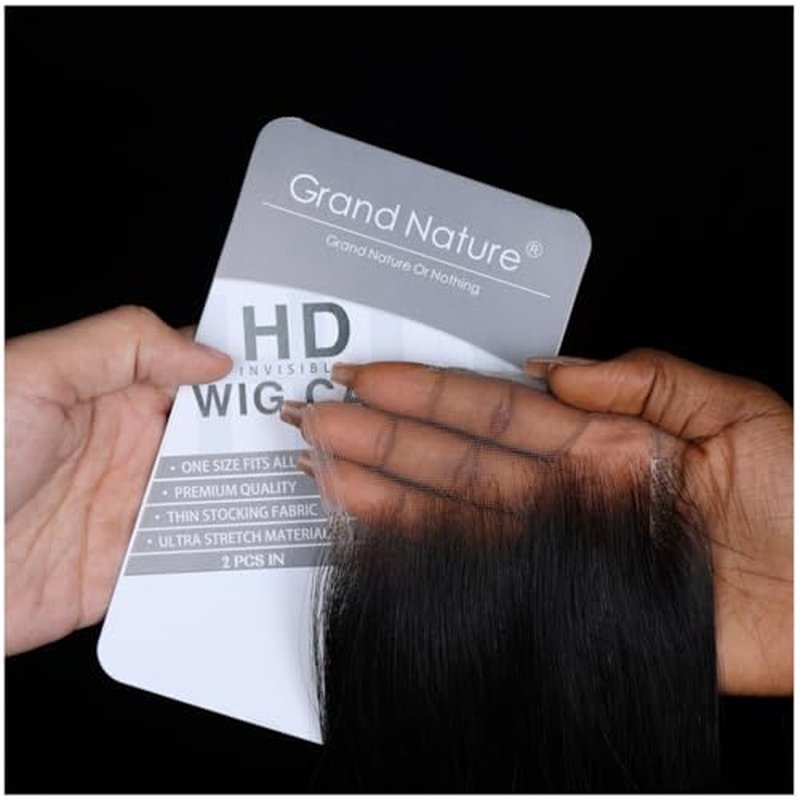 Grand Nature 5x5 HD Lace Closure, Virgin Human Hair Lace Closure Straight, Pre Plucked Natural Hair Line With Bleachable Knots