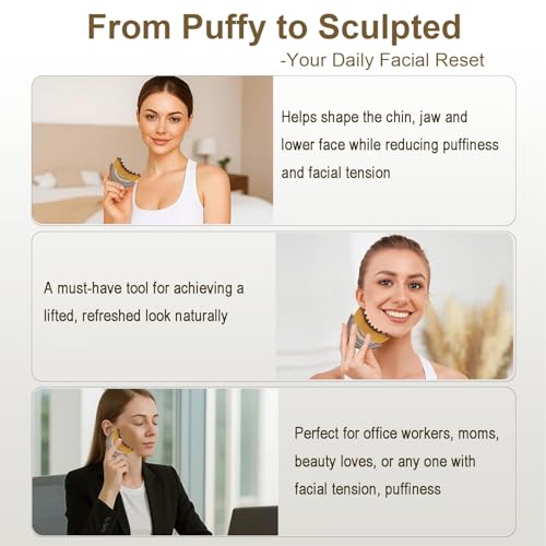 Lymphatic Contour Face Brush, Lymphatic Drainage Massager for Face,Ergonomically Designed to Fit The Skin Precisely and Relieve Fatigue (1Pcs)