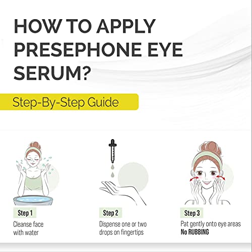 Persephone Eye Serum Oil (15 ML) | Sacha Inchi Oil, Bisabolol and Vitamin C & E | Eye Serum for Wrinkles, Finelines and Dark Circle