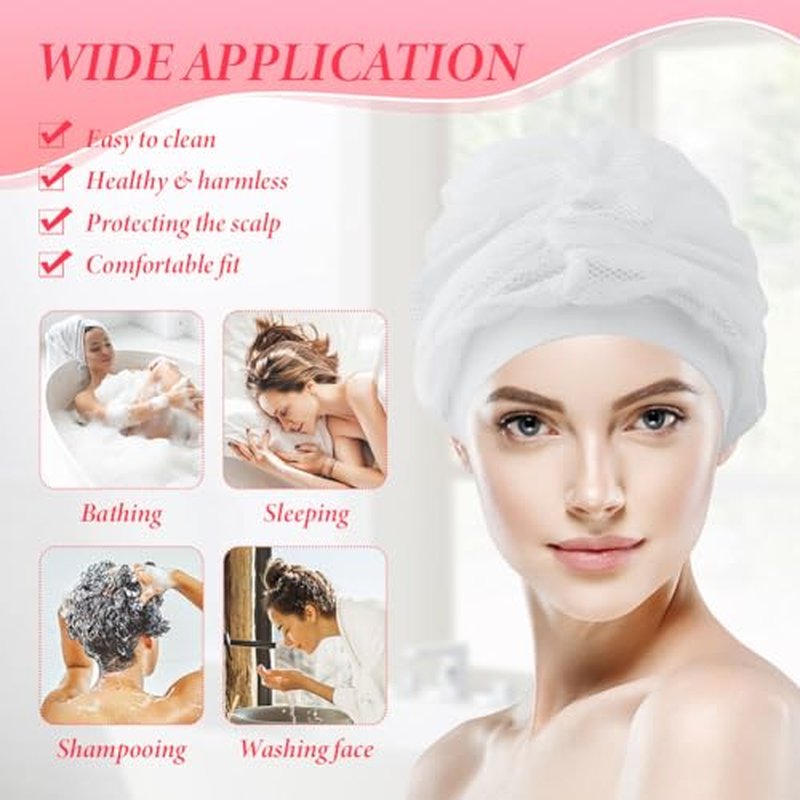 Net Plopping Cap for Drying Curly Hair,Diffuser Cap for Curly Hair,Djustable Net Hairs Plopping Bonnet Curlys Hairs Bonnet Nets Ploppings Caps for Fast Drying (White,Size:45x30cm/17.72 x 11.81inch)
