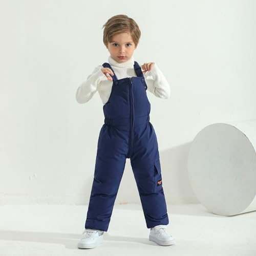 Weixinbuy Toddler Snow Pants Baby Boy Girl Winter Clothes Down Puffer Coat Waterproof Warm Snow Ski Bib Overalls Snowsuit