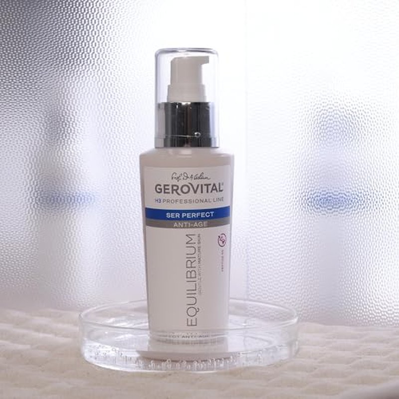Gerovital EQUILIBRIUM Perfect Anti-Aging Serum with Peptide 5% | Intensive Treatment for Mature, Dry and Wrinkled Skin | Professional Product, 100 ml