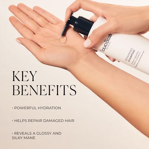 Natura Biss? Repairing Shampoo, Hydrating & Repairing Shampoo, Rosemary & White Tea Scent, For All Hair Types, 10 Oz