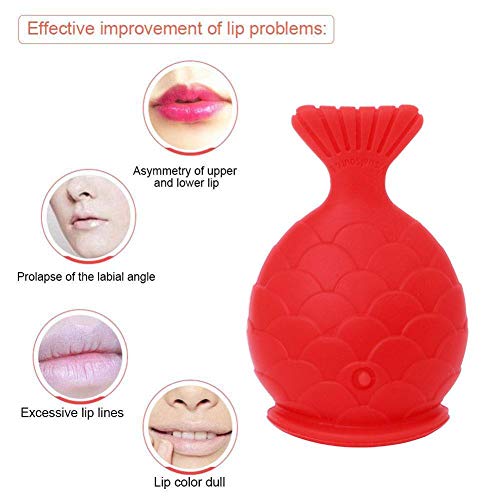 Silicone Lip Plumper,Lips Enhancer Plumper Device,Eco-Friendly Reusable Silicone Lip Plumping Device Enhancer,Lip Filler, Quick Lip Trainer for Women Girls