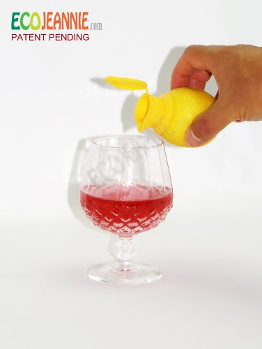 EcoJeannie 1 Pack Citrus Tap, Portable Lemon Juicer Faucet (Patent Pending), Lime Squeezer, Juice Extractor- BPA Free Hormone Free