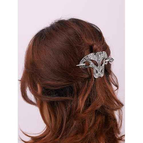 HAQUIL Vintage Celtic Knot Gothic Hair Accessories 1 Count Silver Hair Sticks Hair Ornaments