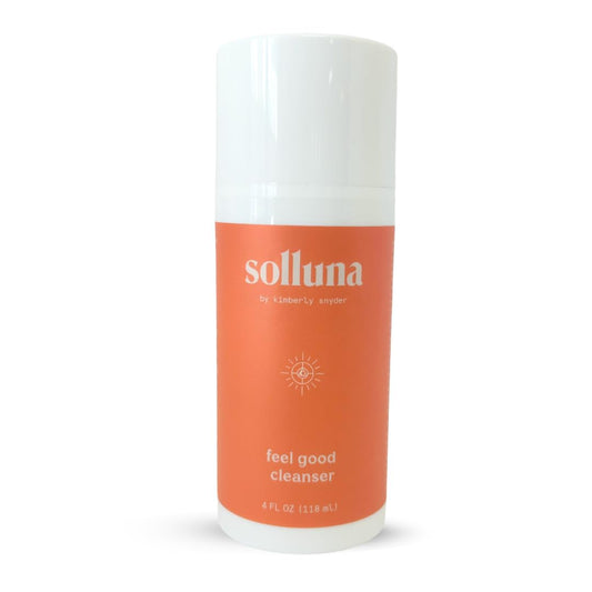 Solluna by Kimberly Snyder Hydrating Anti-Aging Facial Cleanser — Soothing pH Balanced Gentle Face Wash — Moisturizing Natural Oils & Plant Botanicals (4oz) Cruelty-Free, Non-Toxic, Vegan & Non-GMO