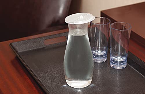 Carlisle FoodService Products 7090207 Cascata Carafe Juice Jar Beverage Decanter Only, Plastic, 1 L, Clear