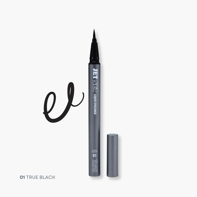 OZ LAB Jet Set Liquid Eyeliner Pen – Waterproof, Smudge-Proof, Quick-Dry Precision Brush Tip for Smooth Cat Eye & Winged Liner – Long-Lasting (Dark Brown, 0.07 oz/2 ml （pack of 1）)