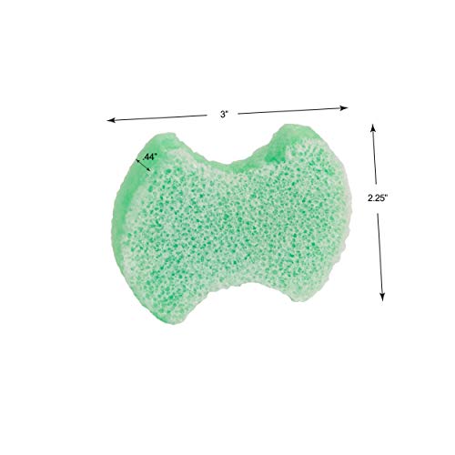 Spongables Pedi Scrub Foot Exfoliating 5+ Wash Sponge, Citron Eucalyptus, 6 Count