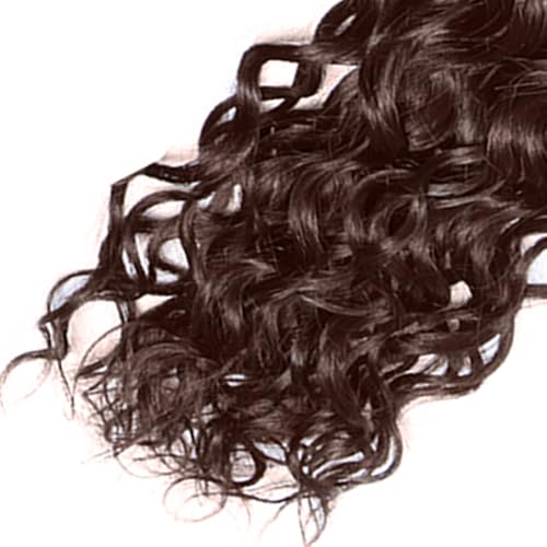 Chocolate Brown Bundles Human Hair Color 4 Water Wave Bundles Niegmeag Brazilian Virgin Remy Hair Single Bundle 18 Inch Double Weft Brown Wet and Wavy Bundle Hair Weave 100g
