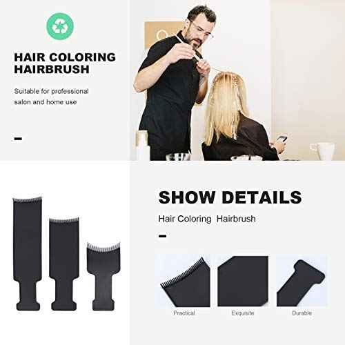 3pcs Highlighting Board Hair Coloring Kit Highlighting Boards with Teeth, Hair Dye Tools Highlighting-Paddle for Barber Salon Hairstylist