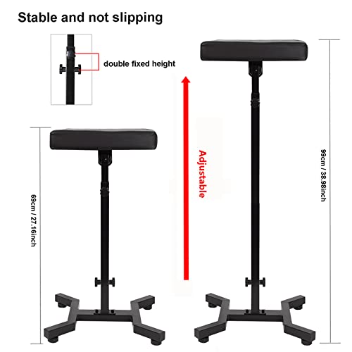 HUOXOU Tattoo Arm Rest, Tattoo Arm Rest Stand, Arm Rest Tattoo, Tattoo Armrest, Four-corner base Stability Strongly, Adjustable Height, Thicken Soft Sponge Pad, Foldable Arm Rest Tattoo for Artist