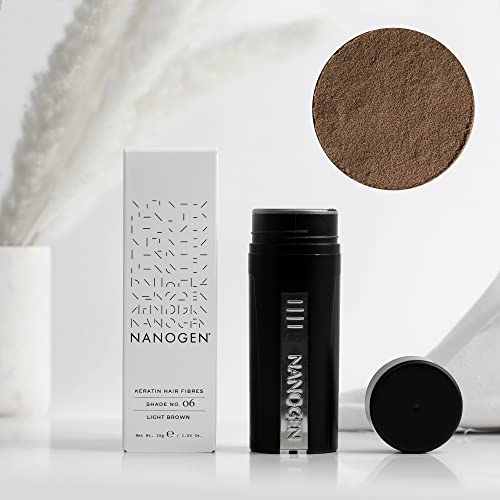 Nanogen Keratin Hair Fibers,, 30-grams, Light Brown