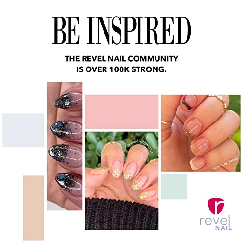Revel Nail Clear Dip Powder for Nail, Vivien (Sheer), 0.5 oz, French Manicure Overlay, Long-Wear, No Lamp Needed, Made in USA