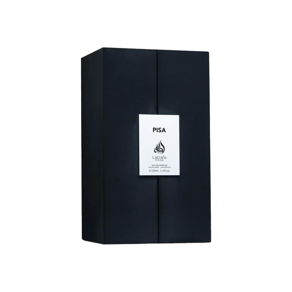 Lattafa Pride Pisa – Citrus, Woody, Amber – Eau de Parfum Spray Long-Lasting Fragrance for Men, 3.4 Ounce / 100 ml