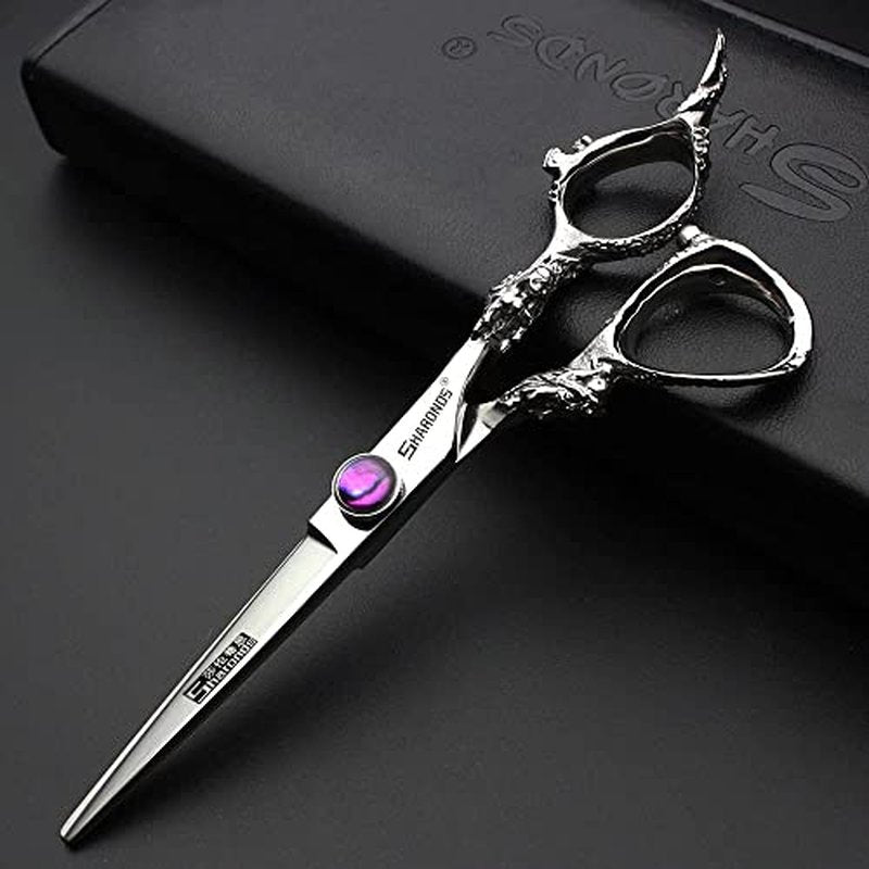 6" Professional Hairdressing Scissors Set, Hair Clipper/Household Stainless Steel Hair Clipper (6" Silver Set)